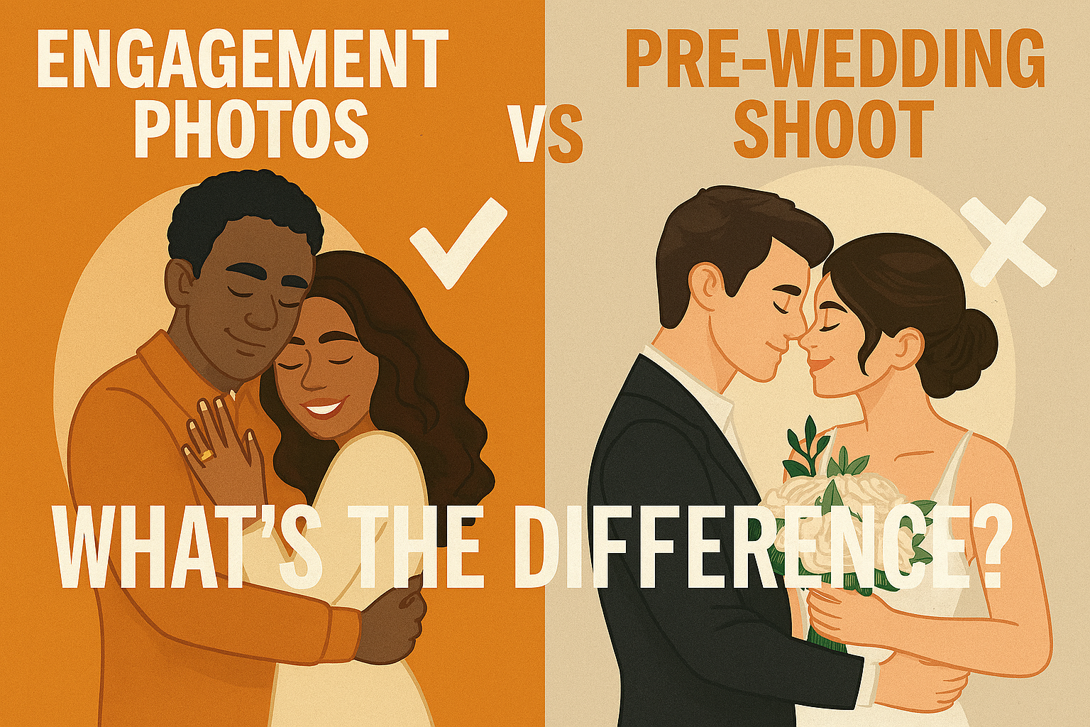 Engagement Photos vs Pre-Wedding Shoot: What’s the Difference?
