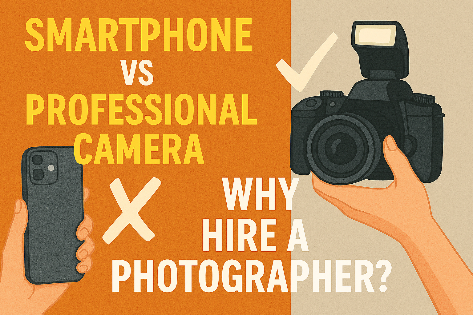 Smartphone vs Professional Camera: Why Hire a Photographer?